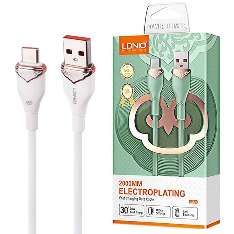 کابل شارژ USB به TYPE C الدینیو مدل LS822