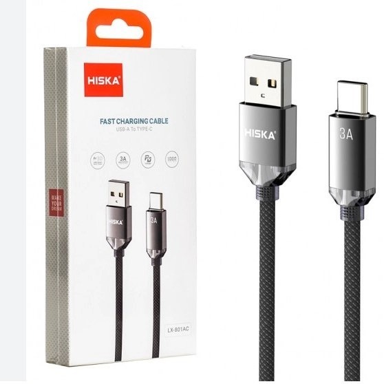 کابل تایپ سی (Type-C) هیسکا (HISKA) طول 1 متر مدل LX-801AC - 4138