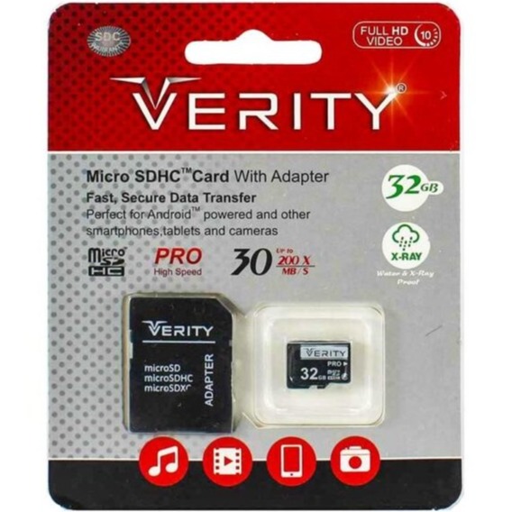 کارت حافظه میکرو 32 گیگ وریتی Verity C10 30MB/s