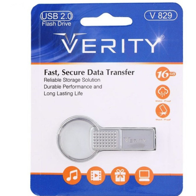 فلش مموری وریتی مدل V829 USB2.0 ظرفیت 16 گیگابایت