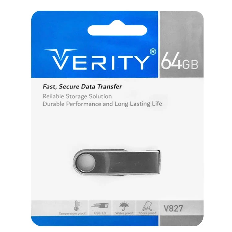 فلش مموری وریتی مدل V827 USB3.0 ظرفیت 64 گیگابایت