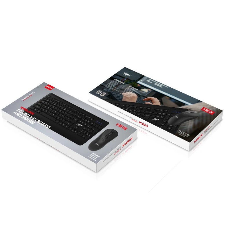کیبورد و ماوس بی سیم هیسکا مدل H-MK15W - 905